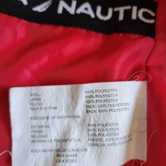 Nautica Quilted Puffer Water Resistant Jacket. - Picture 2 of 7